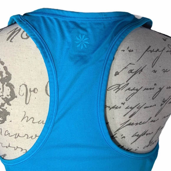 Athleta Aqua Blue Athletic Tank Top Sz S - Picture 4 of 6